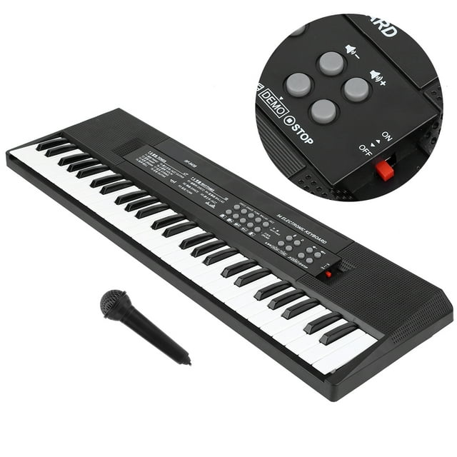 Portable Electronic Organ, Elegant Electronic Keyboard, Keyboard Instrument 54-Key Electronic Organ, Easy to Use for Chidren Home School Adult