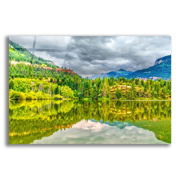 Epic Art 'Lake Lenore 2' by Mark A Paulda, Acrylic Glass Wall Art, 16"x12"