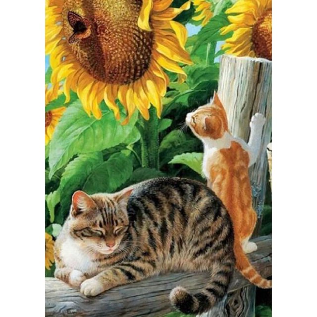 Taladro Pintura Diamante (DE4184) 5D DIY Gato Completo Punto de Cruz Craft Kit Decoración (WX058) 45x60cm FLhrweasw Nuevo