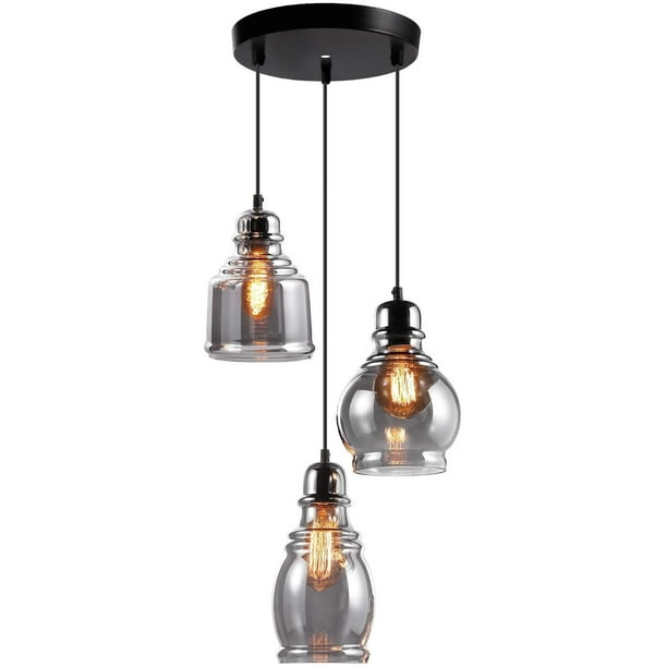 Atayal Vintage Glass Pendant Light, ULListed Retro Hanging Lighting
