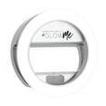 thumbnail image 2 of Impressions Vanity GlowMe Ring Light with 4 LED Selfie Light Levels, Portable (Silver), 2 of 11