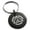 Black, variant on Stainless Steel Alchemy Magic Rune Engraved Small Medallion Circle Charm Keychain Keyring