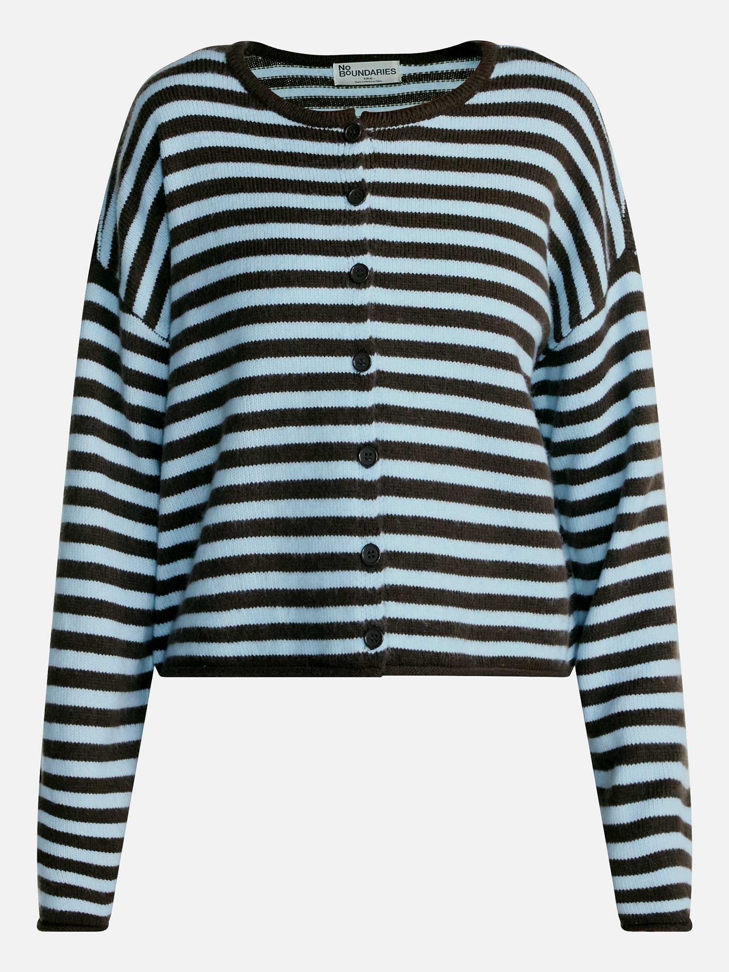 No Boundaries Women's Boxy Fit Button Front Cardigan photo 6
