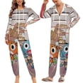 thumbnail image 6 of Amazing World of Gumball Womens Mens Hooded Jumpsuit - Zip Up One Piece Pajamas Soft Cozy Winter Warm Plush Loungewear, 6 of 8