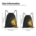 thumbnail image 2 of Disketp Golden Dice Drawstring Backpack Drawstring Gym Bags Draw String Bags for Sports, Gym, Travel, Swimming, Beach-Small, 2 of 6