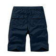 thumbnail image 3 of BXINGOHAI Mens Lightweight Paja Shorts Set Men's and Big Men's Outdoor Performance Cargo Short with Pocket Dark Blue,M, 3 of 3