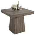 thumbnail image 5 of Fnova 31.5" Square Farmhouse Dining Table, Wood Coffee Table for 4 People, Modern Kitchen Table for Dining Room, Gray (Chairs Not Included), 5 of 9