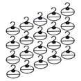 thumbnail image 1 of 20x Oval Scarf Shawl Tie Holder Devices Multi Use Space Saving Portable Display Black 17cm, 1 of 9