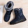 thumbnail image 4 of Zapatos planos para caminar para mujer botas medias impermeables zapatos antideslizantes para viajes al aire libre, 4 of 9