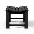 thumbnail image 5 of WestinTrends Malibu 46" length backless Outdoor Garden Bench, Black, 5 of 16