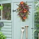 thumbnail image 5 of Primavera verano puerta principal girasol floral lágrima corona artificial floral para hogar boda cabaña buzón, 5 of 6
