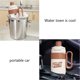 thumbnail image 5 of Taza de agua con asa para beber o beber directamente Taza portátil de acero inoxidable con aislamiento para automóvil Adecuada para viajes Acabado cremoso Taza de agua portátil, 5 of 6