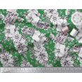 thumbnail image 3 of Soimoi polyester Crepe Fabric Leaves & Flower Floral Print Fabric by the Yard 42 Inch Wide, 3 of 3