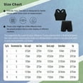 thumbnail image 6 of Hansber Girls 2 Piece Crop Tank Top with Sport Booty Shorts Tracksuit Workout Outfits Gymnastics Black 8, 6 of 6