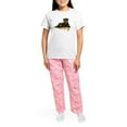 thumbnail image 4 of CafePress - Rottweiler Women's Light Pajamas - Women's Short Sleeve Print T-Shirt and Pants Light Cotton Pajama Set, 4 of 7