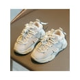 thumbnail image 4 of SIMANLAN Boys Girls Running Shoe Low Top Warm Shoes Non-Slip Sneakers School Breathable Trainers Sports Lace Up Beige 3Y, 4 of 9