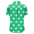 thumbnail image 3 of Short Sleeve Shirts for Women Printed Cotton Short Sleeve Casual Fashion Plus Size Blouse, 3 of 5
