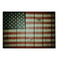 thumbnail image 2 of American Flag Cutting Board, Usa Flag over Vertical Striped Wooden Board Citizen Solidarity Art, Decorative Tempered Glass Cutting and Serving Board, Large Size, Blue Red, by Ambesonne, 2 of 5