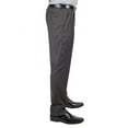 thumbnail image 2 of Slim Fit Men's Solid Suit Pants Trouser Flat Front No Pleats Dress Slacks (US, Waist Inseam, 30, 32, Regular, Regular, Black), 2 of 4