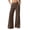 Brown, variant on Womens Dress Pants High Waisted Bell Bottoms Work Pants Pull on Business Casual Trousers Bootcut Slacks with Pockets