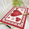 thumbnail image 5 of Heart Valentines Doormat Outdoor Welcome Mat Front Door Mat Non-slip Washable Seasonal Holiday Floor Mat Indoor Outdoor for Valentines Day Anniversary Wdding Home Decor, 5 of 7