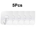 thumbnail image 1 of 1/5/10/15 pares de ganchos de pared adhesivos de doble cara colgador de pared gancho de ventosa transparente gancho multiusos de doble cara Tan Jianjun unisex, 1 of 2