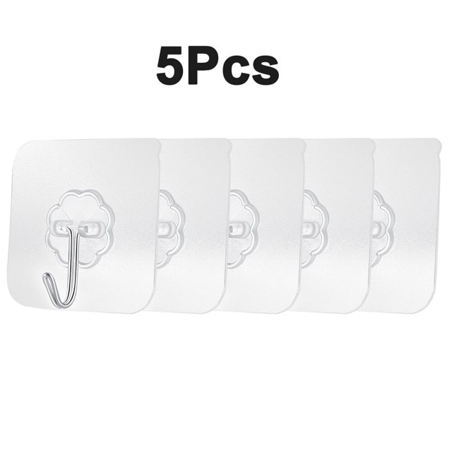 1/5/10/15 pares de ganchos de pared adhesivos de doble cara colgador de pared gancho de ventosa transparente gancho multiusos de doble cara Tan Jianjun unisex