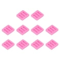 thumbnail image 3 of 10PCS Silicone Baking Mold Multipurpose High Temperature Resistant DIY Biscuit Chocolate Candy Mould Pink, 3 of 8