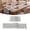 Green, variant on MeyJey Table Runner and Placemats Set of 4, Washable Fabric Rectangle Dining Table Mats with Tassels for Dining Tables, Kitchen, Gray