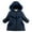 Dark Blue 3, variant on FAIWAD Toddler Girls Hooded Heavyweight Jacket Winter Warm Fleece Lined Zip Up Windproof Outwear Coat