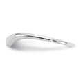 thumbnail image 4 of 14K White Gold Ring Band Wedding Swirl, Size 5, 4 of 5