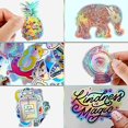 thumbnail image 5 of 10 hojas de papel adhesivo holográfico A4, envoltura de vinilo imprimible, papel de arcoíris de vinilo impermeable de secado rápido para impresora láser y de inyección de tinta ER, 5 of 5