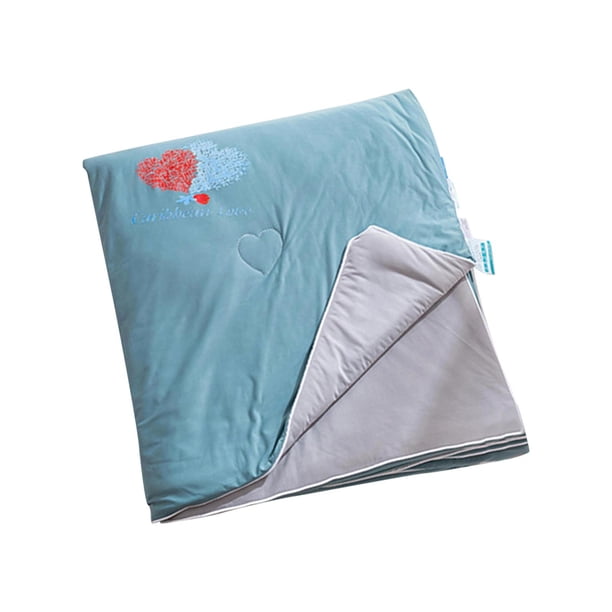 Manta de refrigeración perfecl Manta de Verano lavable a máquina ligera y cómoda Azul claro