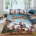 thumbnail image 2 of Gigantes de la Mancha Conjunto de sábanas temático, trío de piezas, cómodo y amigable con la piel, diseño único, regalo de decoración para el hogar para familiares, amigos y fans,173cm *218cm, 2 of 6