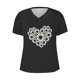 thumbnail image 4 of Camisetas de Manga Corta para las Mujeres, Impresión de Cuello en V Camiseta Casual Top Hecho de 95% Poliéster 5% Spandex para el Uso Diario de Primavera Verano, Camisetas para las Mujeres Casual, 4 of 4