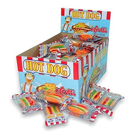 Hot Dog Gummy Candy-60ct-Hot Dog Shaped Gummy Candy
