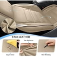 thumbnail image 4 of HQBQBUG Car Seat Covers Fit for Chevy Trailblazer 2021-2025 Faux Leather Waterproof Seat Covers Automotive Seat Protectors Cushions Gray,Front Seat, 4 of 7
