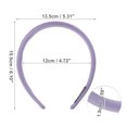 thumbnail image 3 of Ofertas Únicas 1 Pc Diadema Clásica Elegante con Cabeza de Esponja para Mujeres y Niñas 5.31"x0.59" Púrpura, 3 of 4