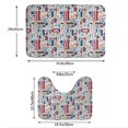 thumbnail image 3 of Yiaed London Symbols1 Print Bathroom Mat Set 2 Pieces Mat Anti-Skid Pad Ultra Soft and Absorbent Bathroom Bath Mat Contour Bath Rugs for Toilet Base, 3 of 6