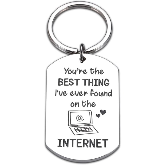 Valentines Day Gifts for Him Boyfriend Birthday Gifts for Him Men Girlfriend Couple Anniversary for Husband Gifts from Wife Internet Love Gifts Met Online Dating Gift Online Friends Gift for Women Men