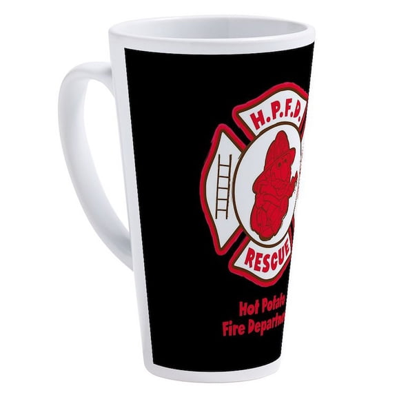 CafePress - Mr. Potato Head Fire Department - 17 Oz White Ceramic Latte Mug