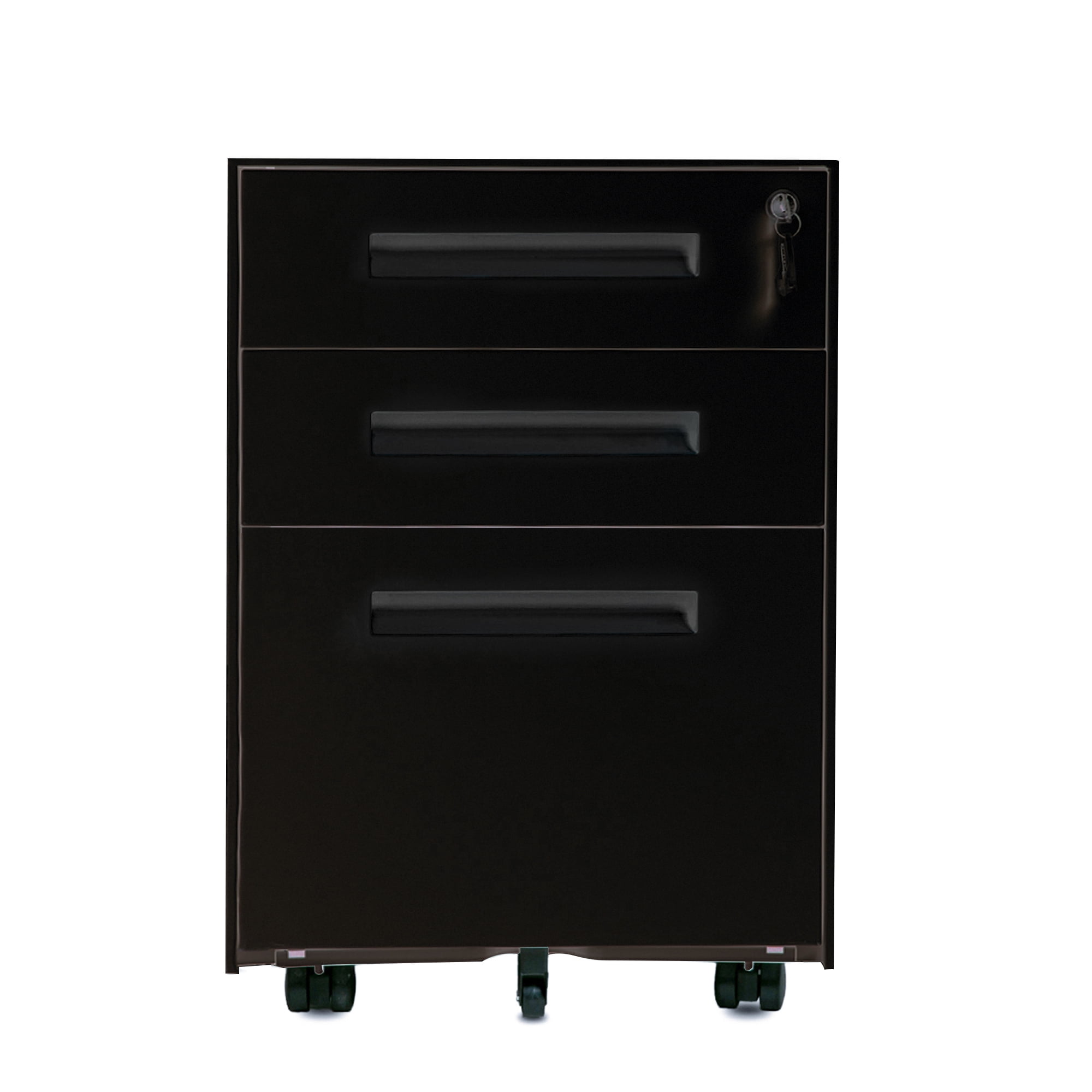 Rolling File Cabinets with 3-Drawer, Anti-tilt Locking ...