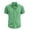 B Green, variant on Paiwinds Men's Linen Short Sleeve Shirt Casual Button Down Collar Shirt Solid Color Lightweight Summer Beach Shirts for Men