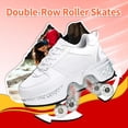 thumbnail image 2 of Roller Skate Shoes for Women,Double-Row Deform Wheel Shoe Skate,Shoes with Wheel,2-in-1 Adult Parkour Roller Shoes Suitable for Outdoor Fun, Fitness, 2 of 7