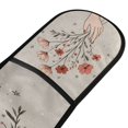 thumbnail image 4 of Yayeee Double Oven Mitt Kitchen Heat Resistant Baking 35" x7" Quilted Glove, Red Flower, 4 of 6