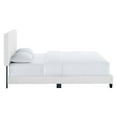 thumbnail image 5 of Modway Celine Channel Tufted Performance Velvet King Platform Bed in White, 5 of 8