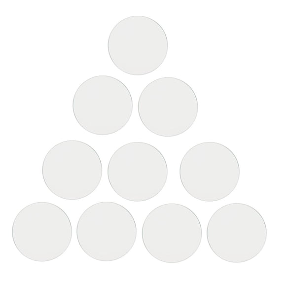 10 piezas de cristal mineral abovedado redondo de 1 mm para reloj, de 16 a 33 mm, transparentes. 20.5