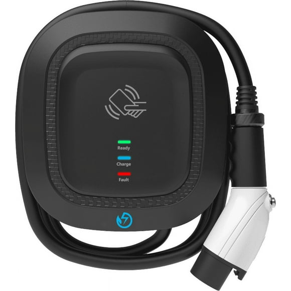 PlugEV Home/Commercial L2 EV Charger LAN or WiFi Indoor or Outdoor with 25-Foot Cable