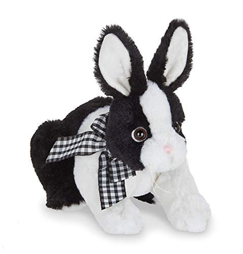 black stuffed rabbit