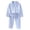 0-Light Blue437, variant on WOYY Toddler Girls Fleece Outfits Long Sleeve Button Up Shirt Pants Sleepwear Set, Sizes 3-4T